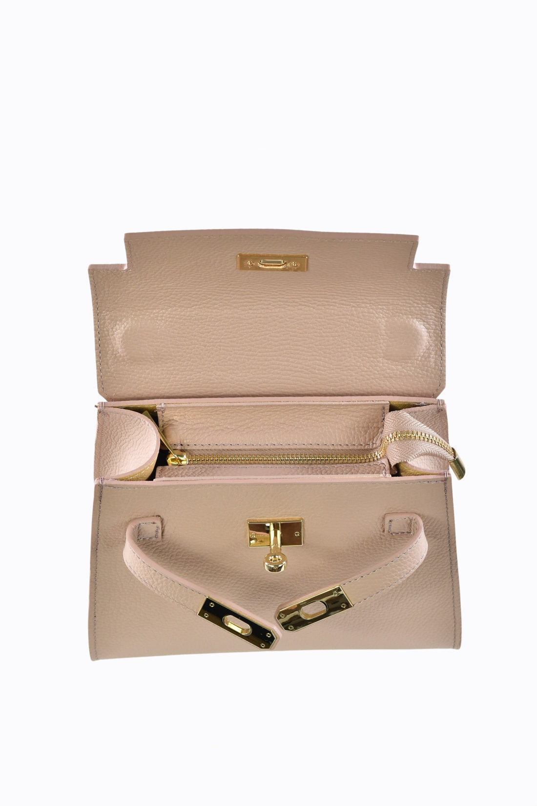 Sac Freydis en cuir dollar Beige