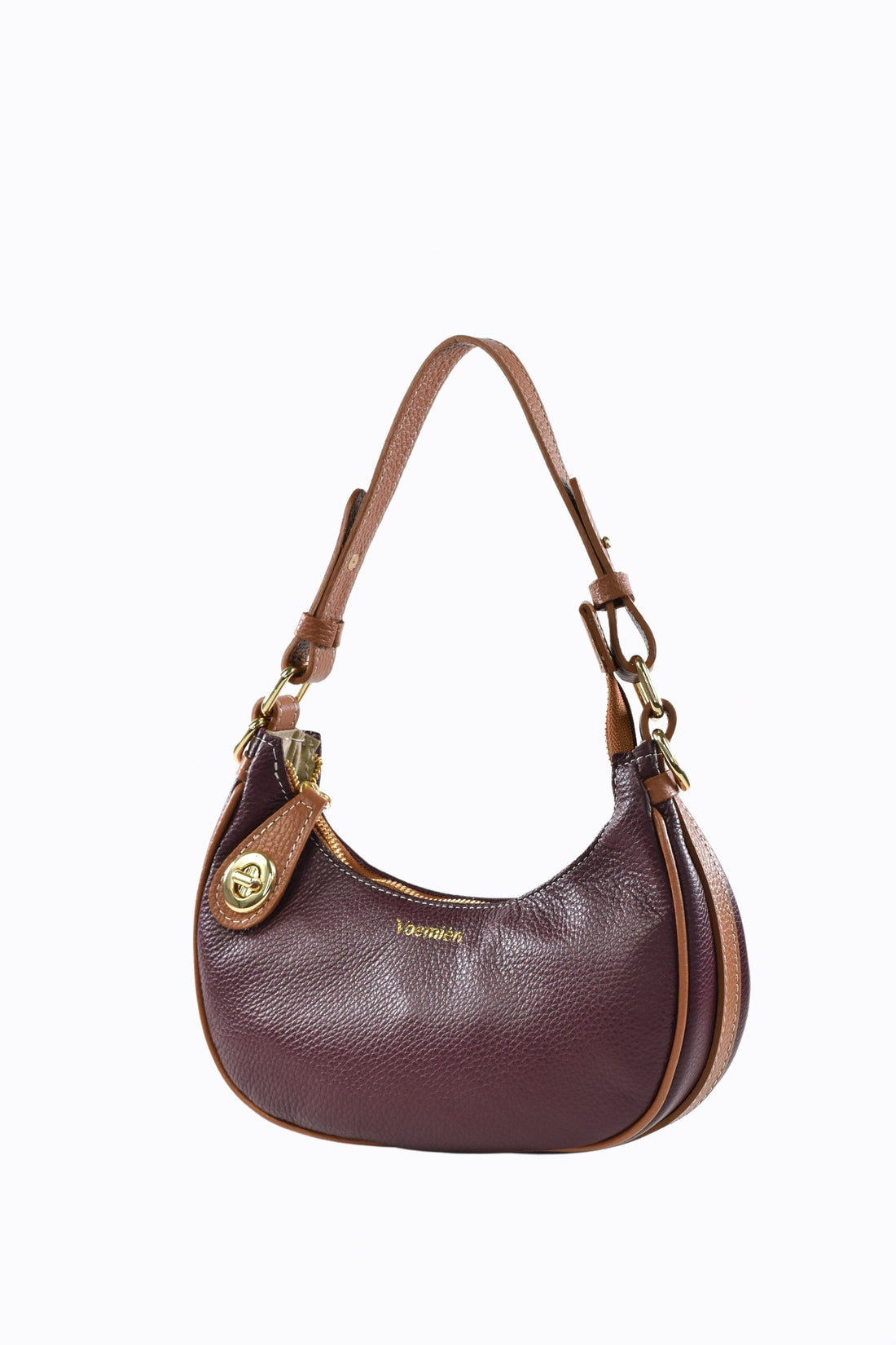 Borsa Maeve in pelle Dollaro Bordeaux