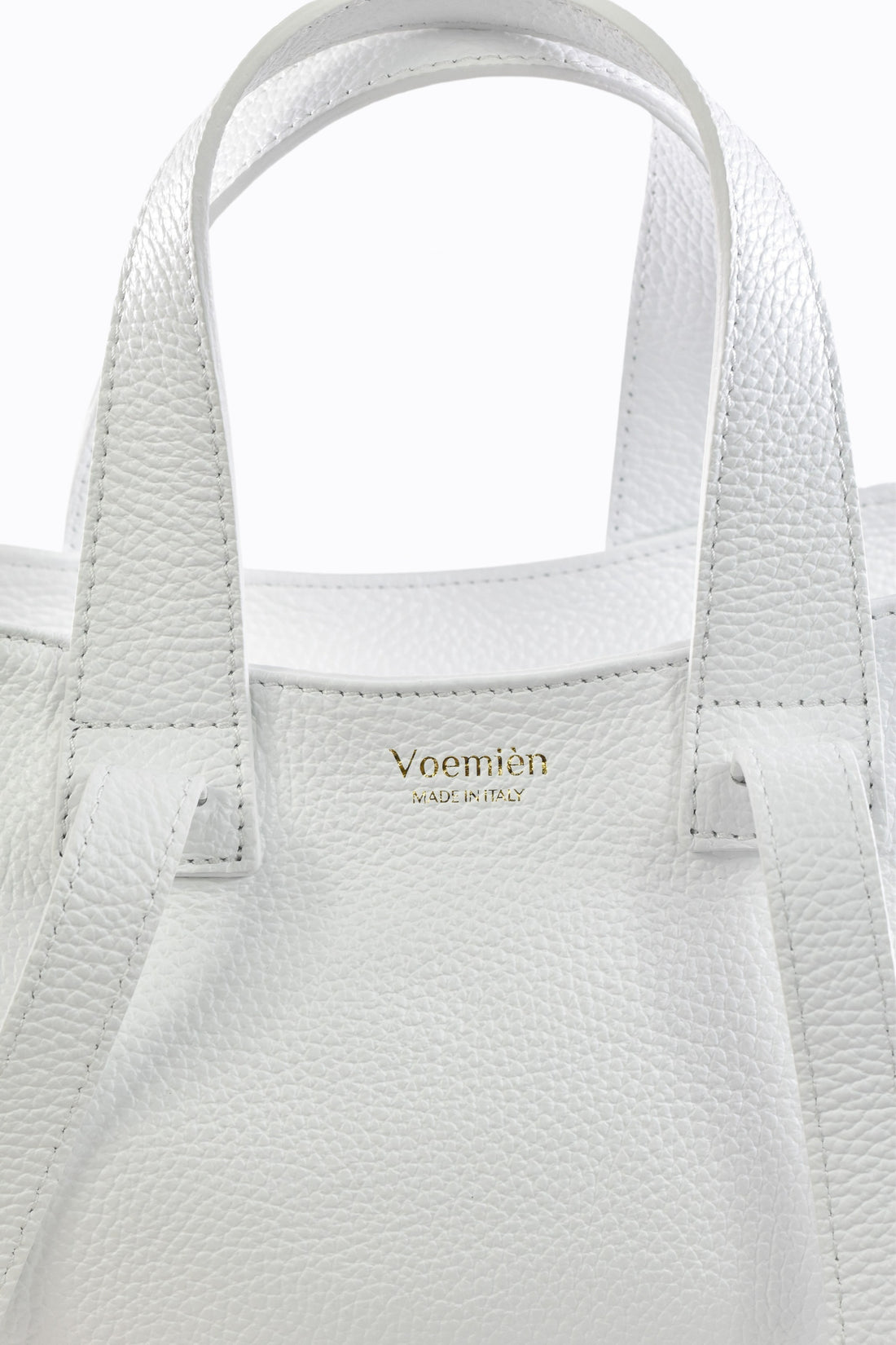 Sac Naira en véritable cuir dollar blanc