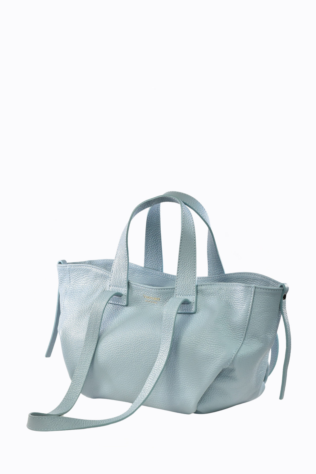 Naira bag in genuine white dollar leather