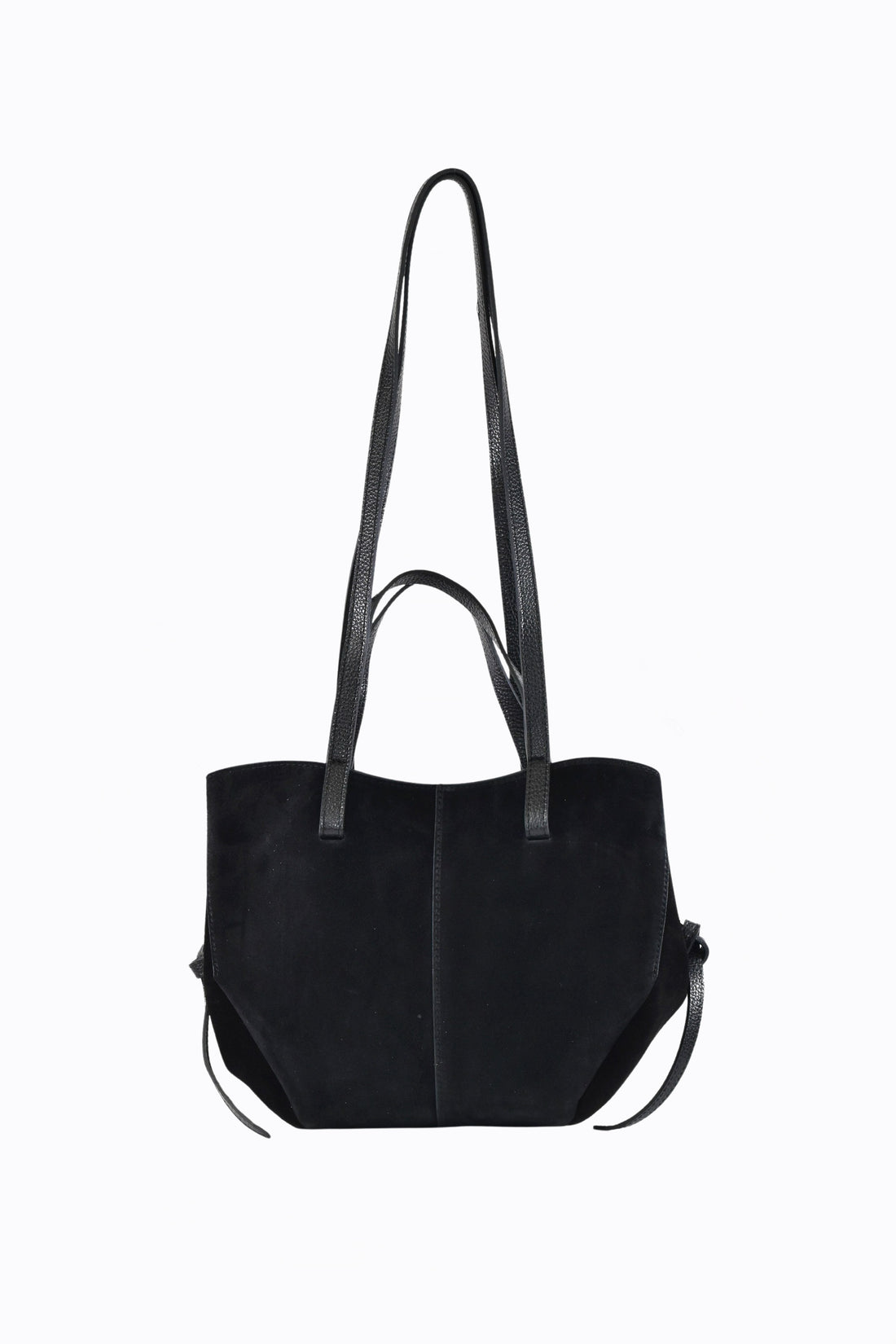 Borsa Charlotte in Camoscio Nero