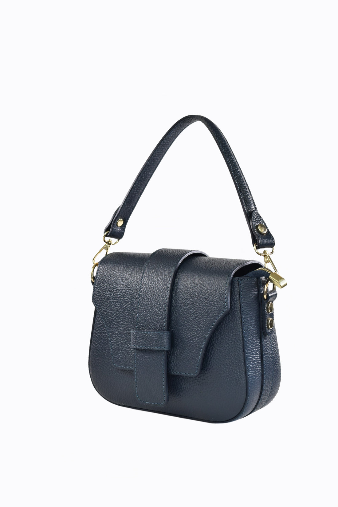 BORSA RIVEN IN PELLE DOLLARO BLU NAVY