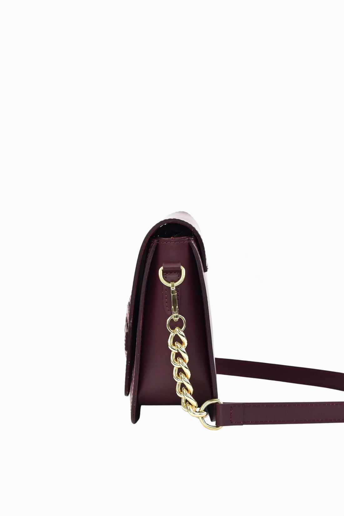 Borsa Josephine in pelle Spazzolata Bordeaux