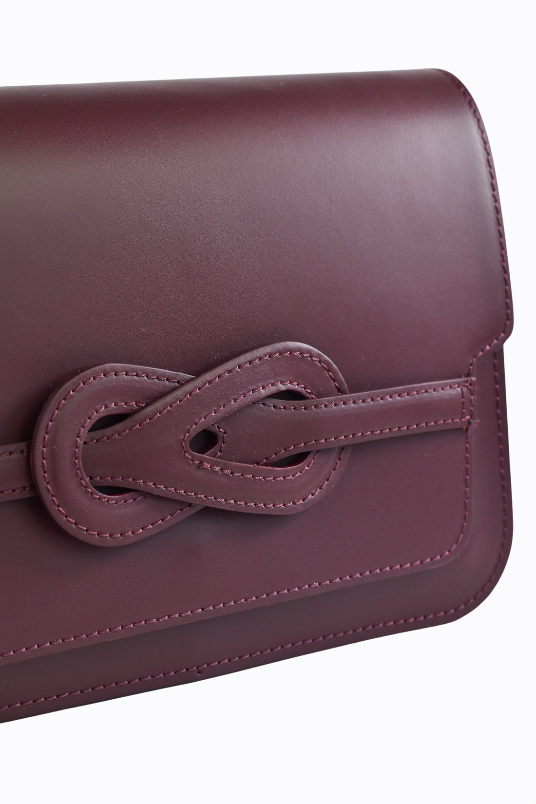 Borsa Josephine in pelle Spazzolata Bordeaux