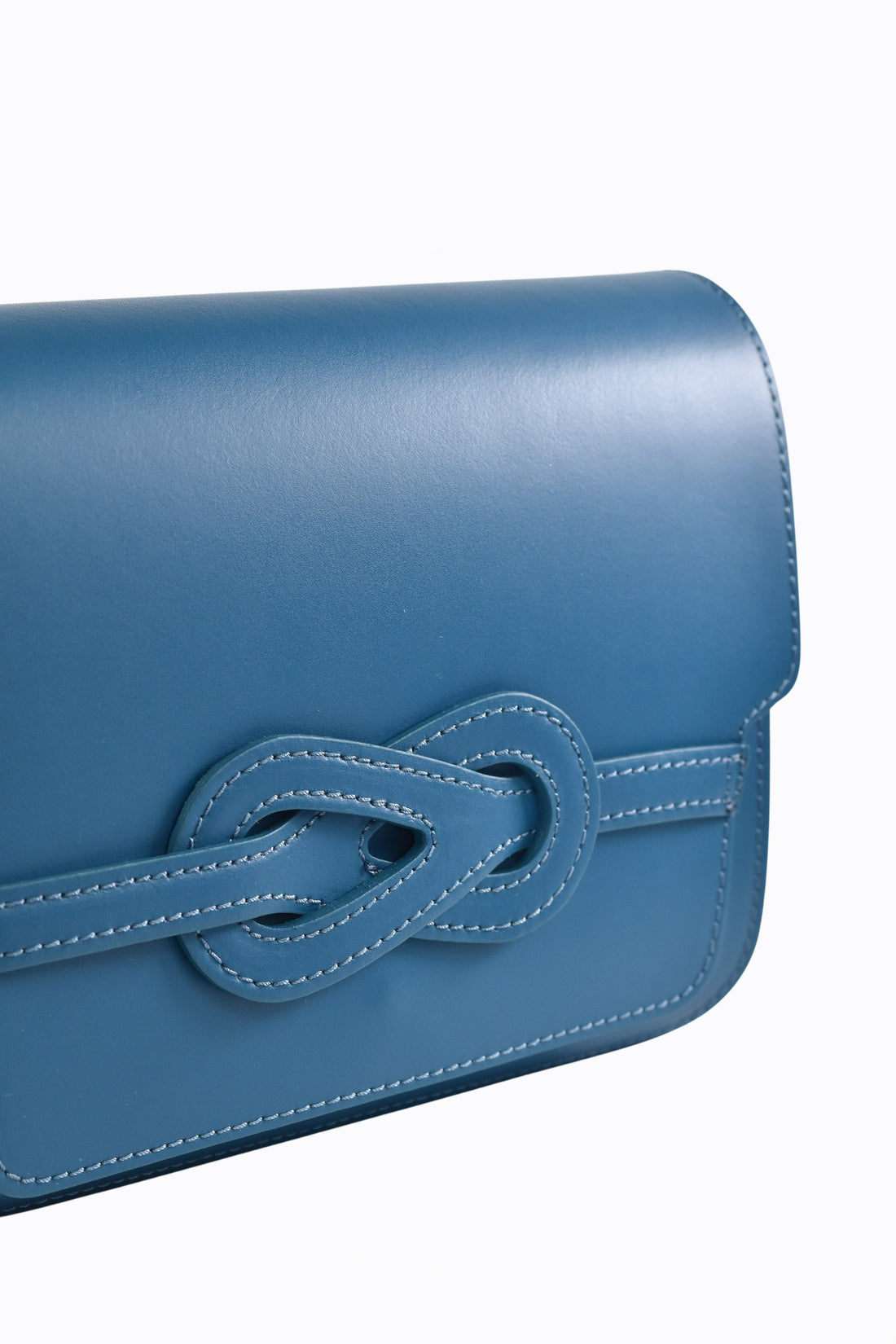 Borsa Josephine in pelle Spazzolata Blu Petrolio