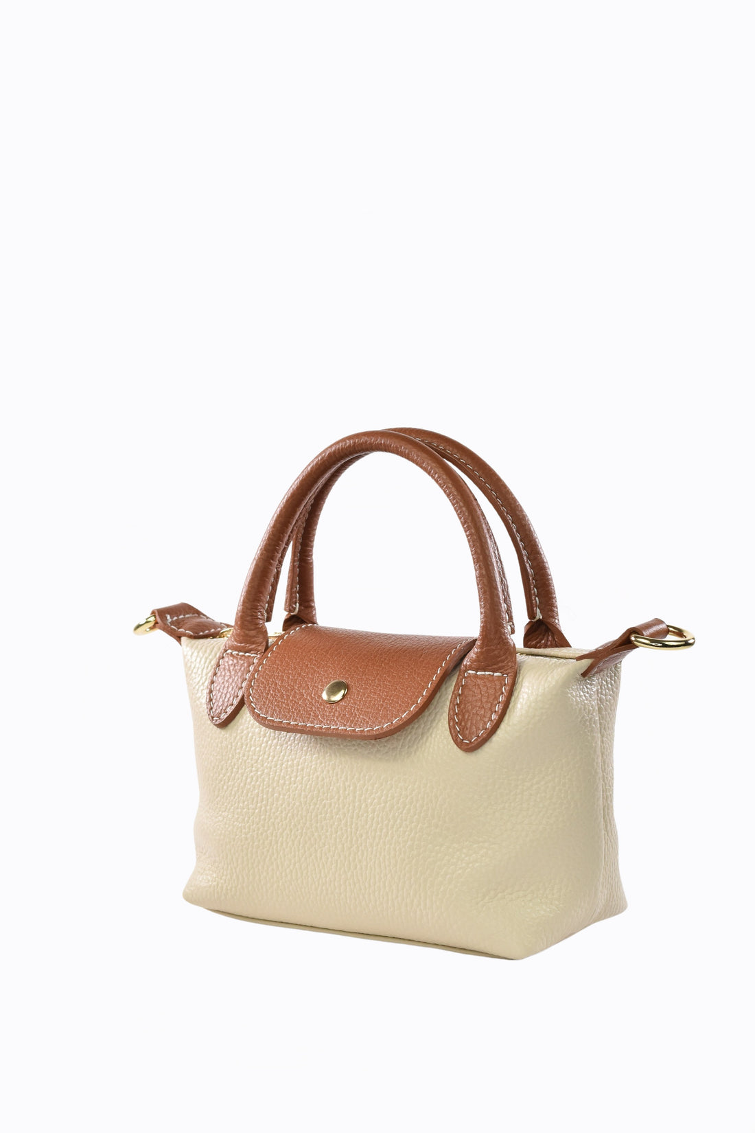 Borsa Lily in pelle Dollaro Beige