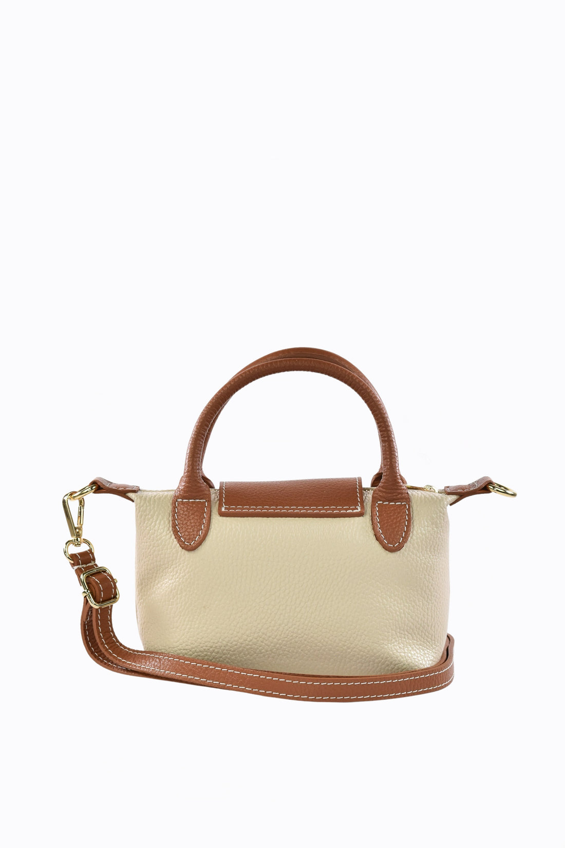 Borsa Lily in pelle Dollaro Beige