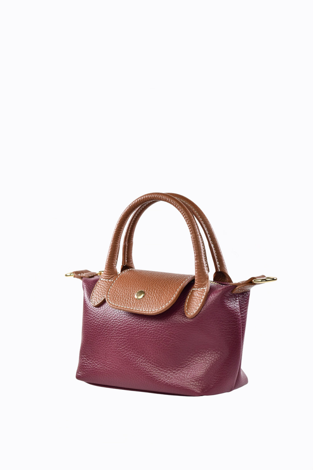 Borsa Lily in pelle Dollaro Rosso Borgogna