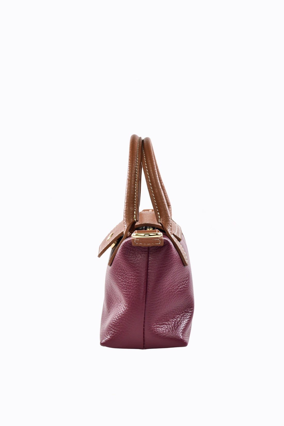 Borsa Lily in pelle Dollaro Rosso Borgogna