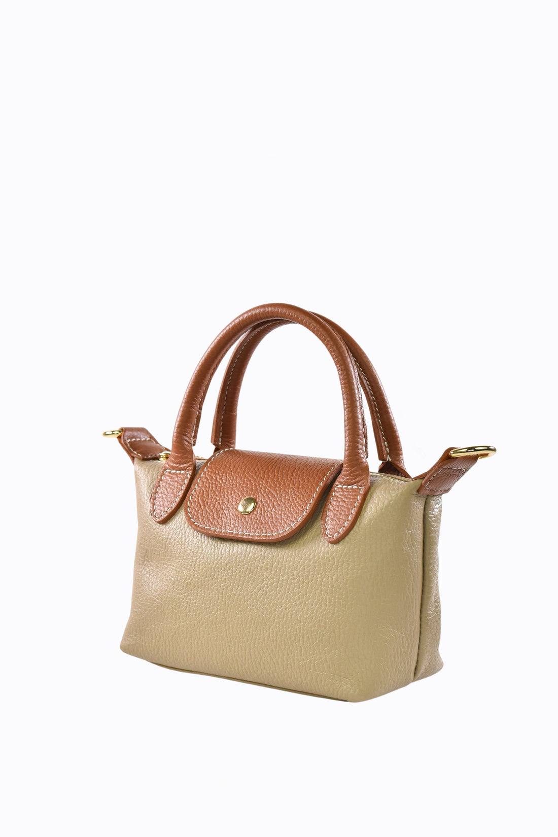 Borsa Lily in pelle Dollaro Tortora