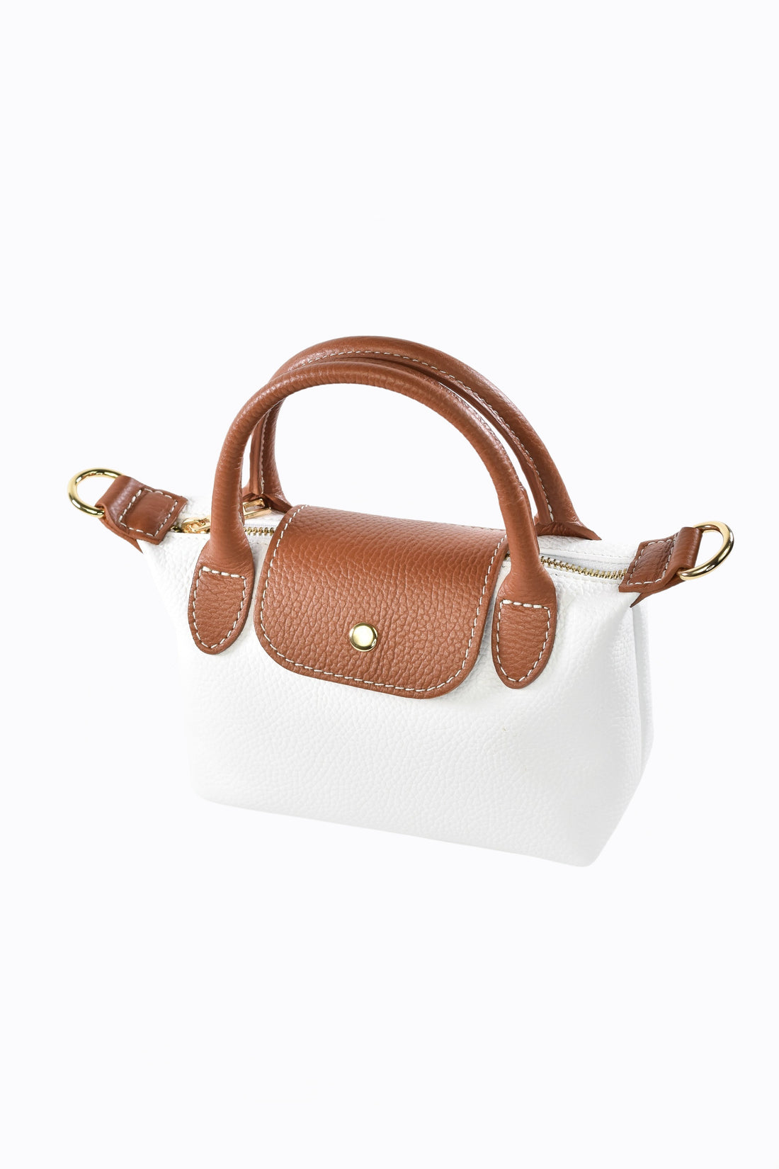 Borsa Lily in pelle Dollaro Bianco