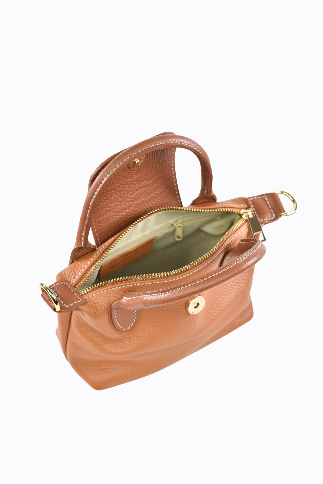 Borsa Lily in pelle Dollaro Cuoio