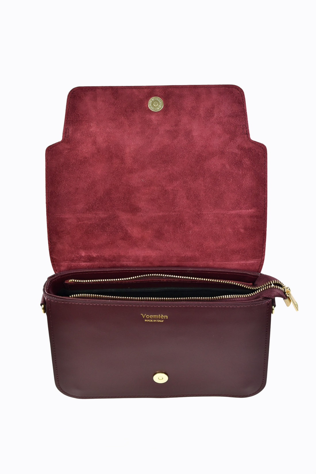 Borsa Josephine in pelle Spazzolata Bordeaux