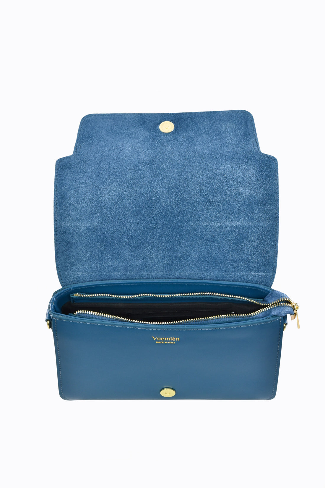 Borsa Josephine in pelle Spazzolata Blu Petrolio