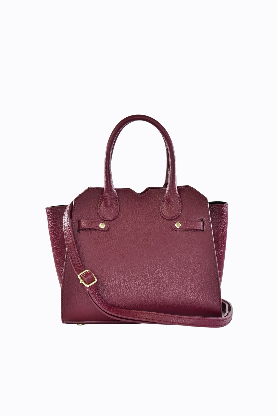 Borsa Meredith in pelle Togo Borgogna