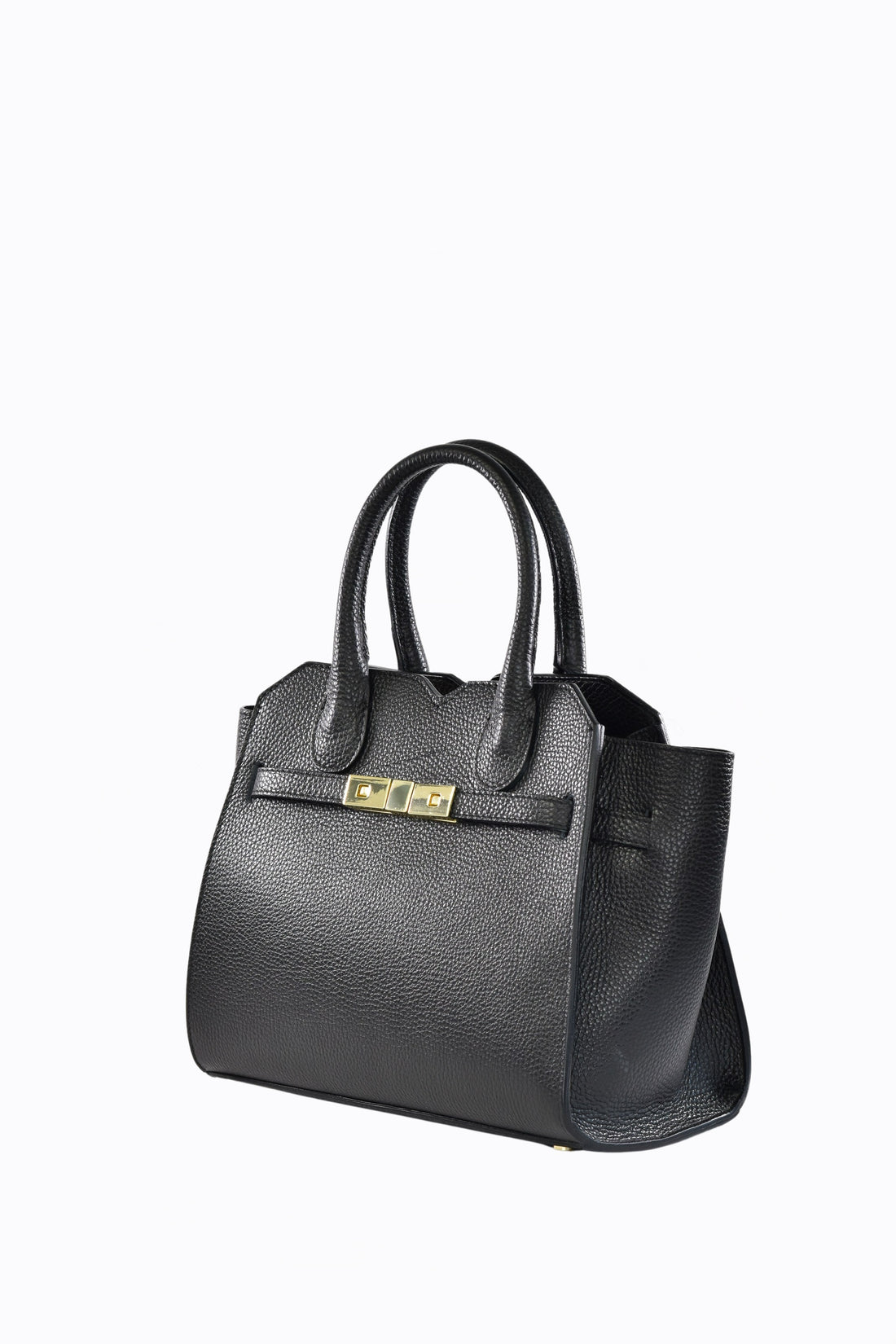 Borsa Meredith in pelle Togo Nera