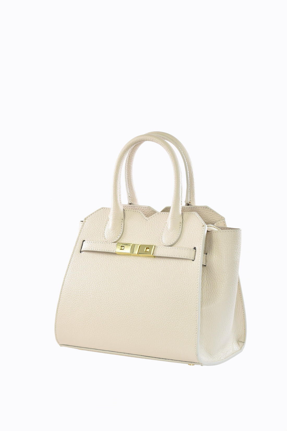 Borsa Meredith in pelle Togo Beige