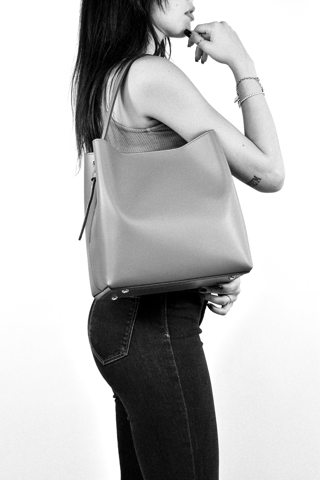 Melany bag in Carta da Zucchero brushed leather