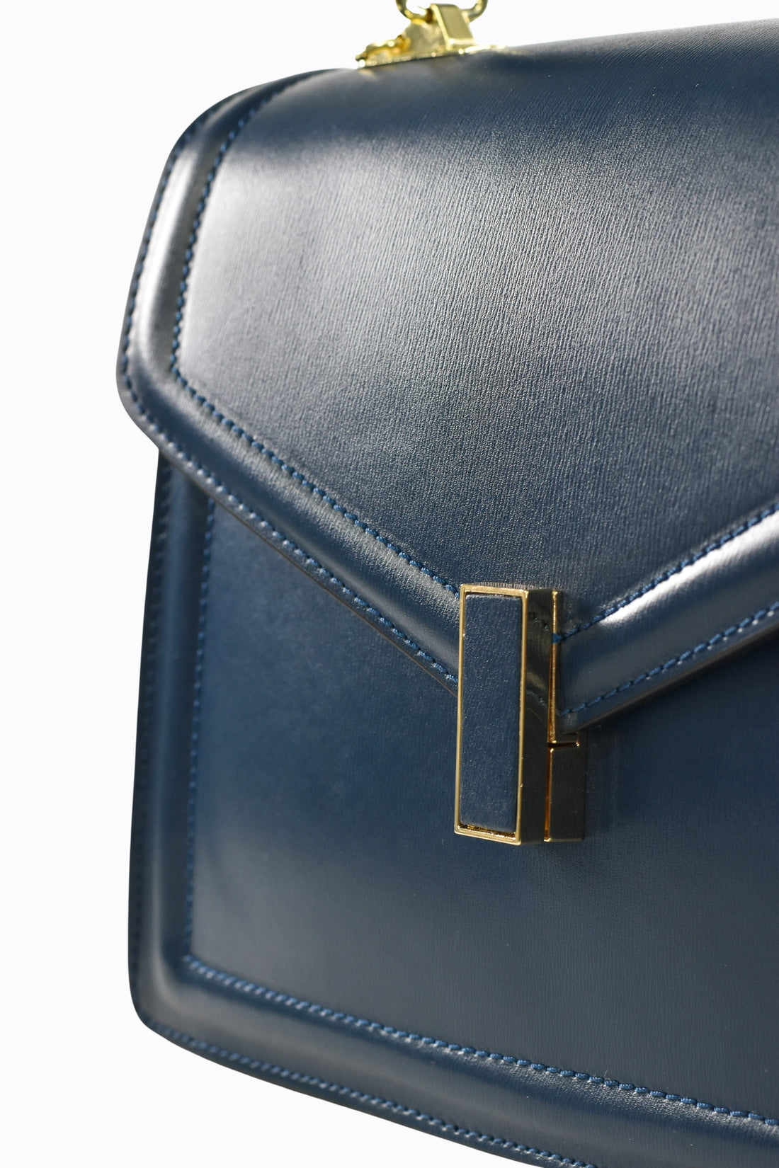 Borsa Adelaide in pelle Saffiano Blu Navy