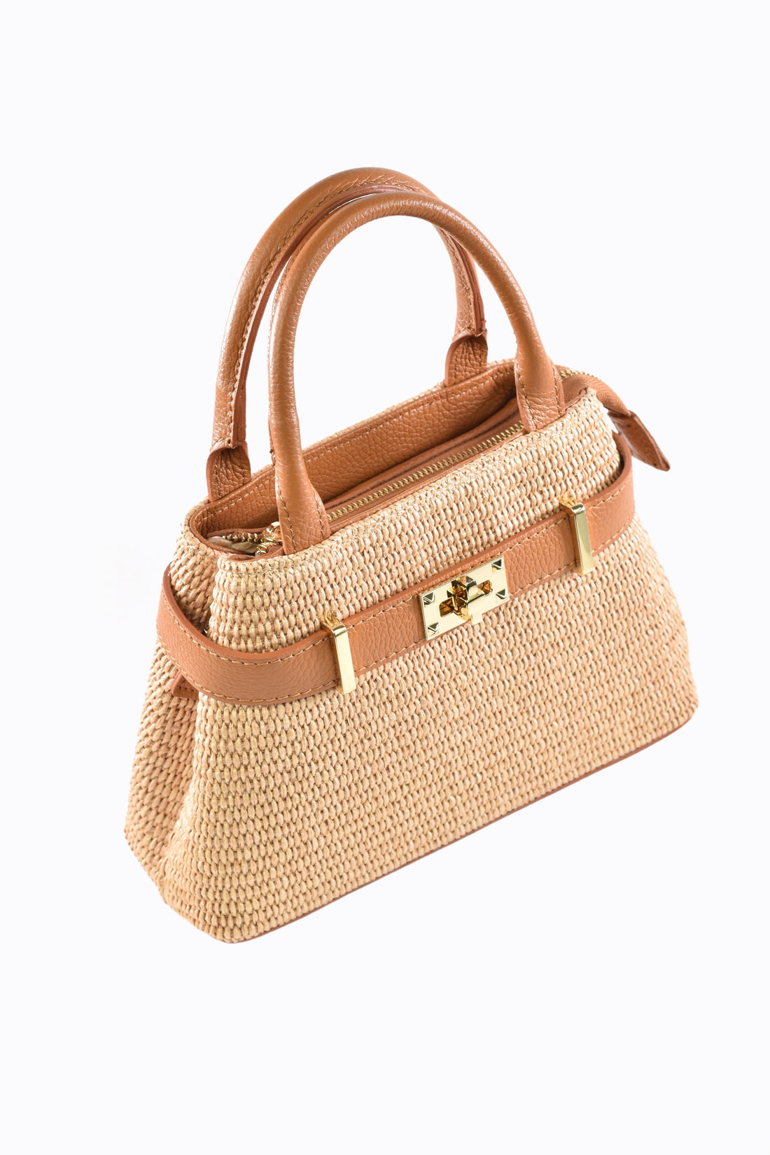 Bamboo Babe bag in Beige Dollar leather