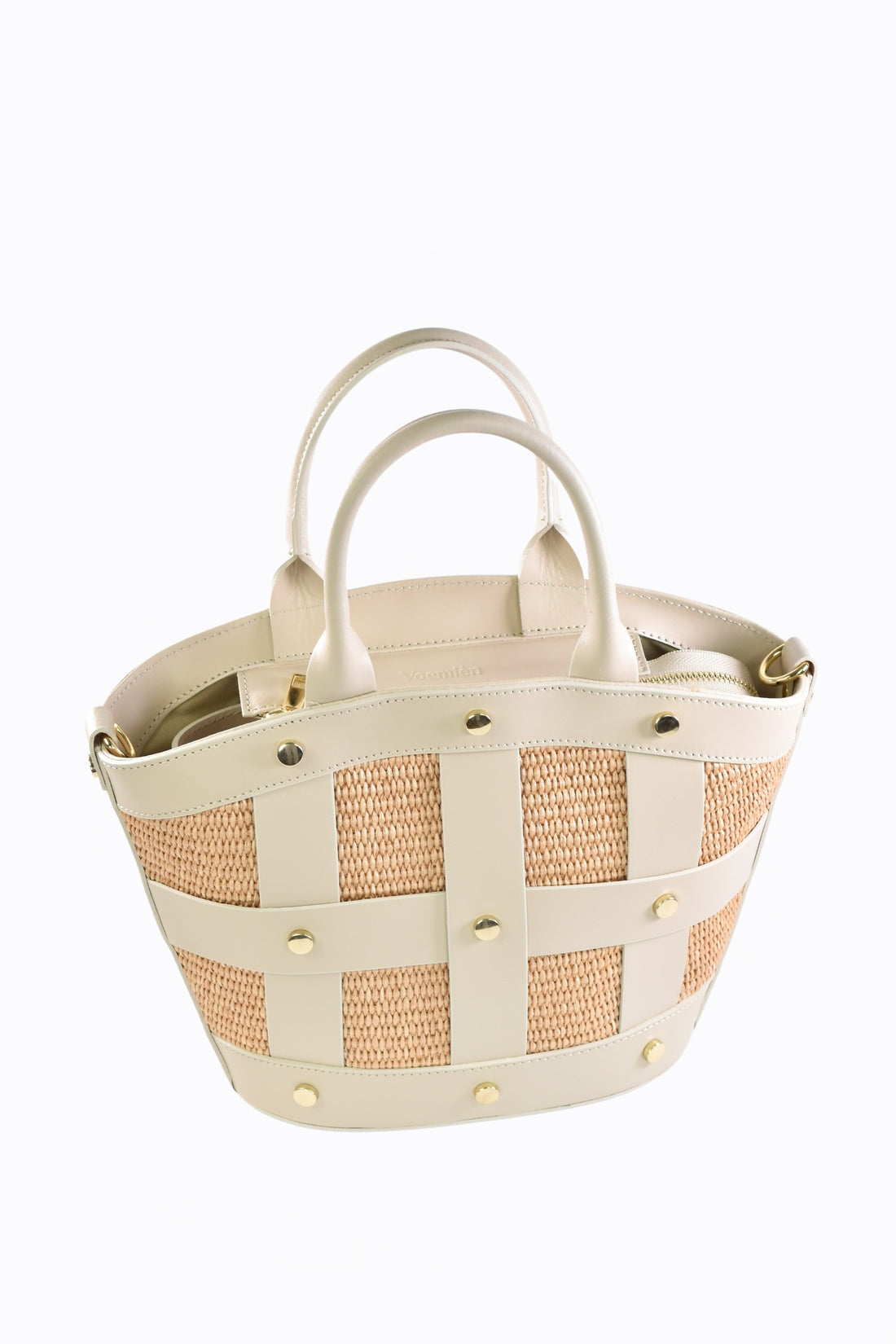 Sac Braid en cuir Orange Dollar