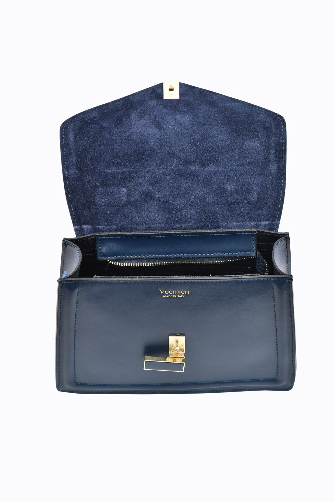 Borsa Adelaide in pelle Saffiano Blu Navy