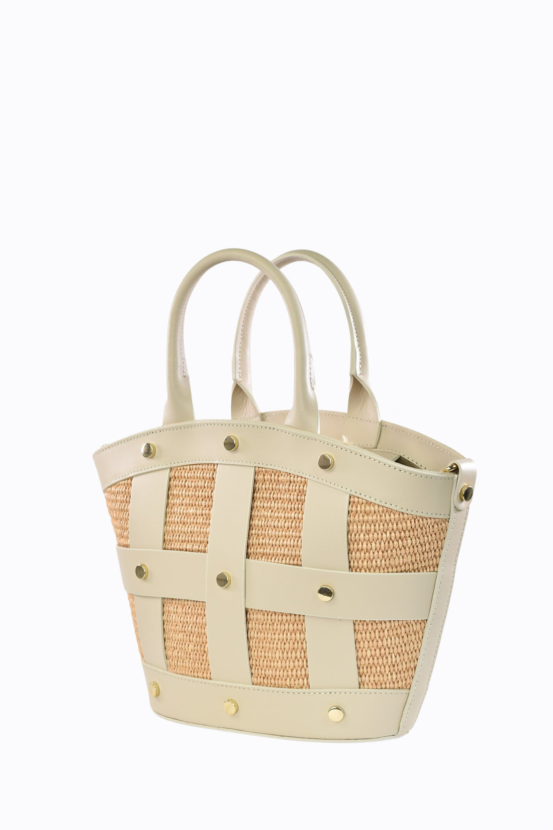 Sac Braid en cuir Orange Dollar
