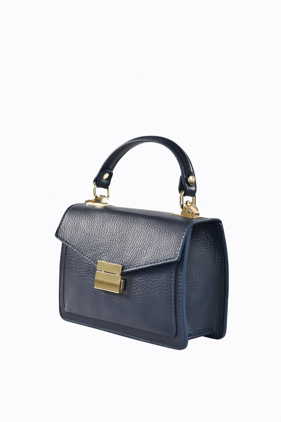 Borsa Reina in pelle Dollaro Blu Navy