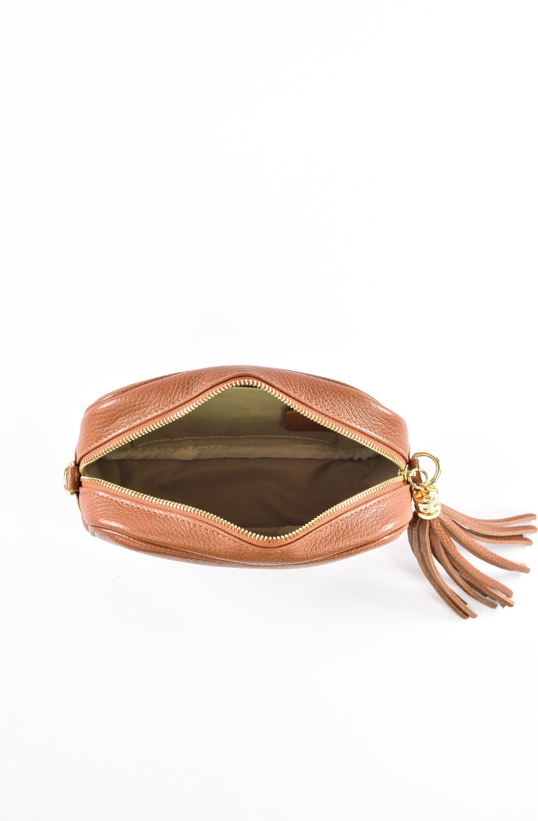 Honey bag in Beige dollar leather