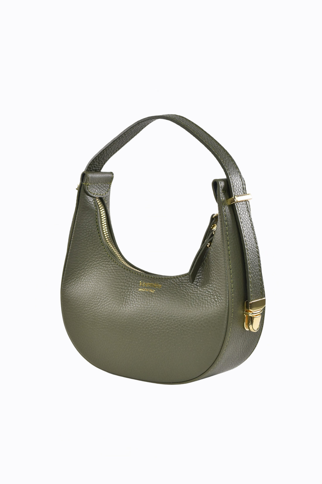 Borsa Blaire in pelle Dollaro Verde oliva