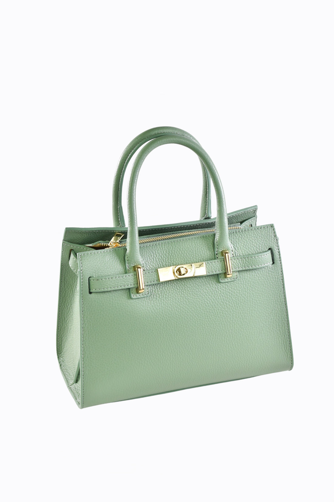 Borsa Grace in pelle Togo Verde Menta