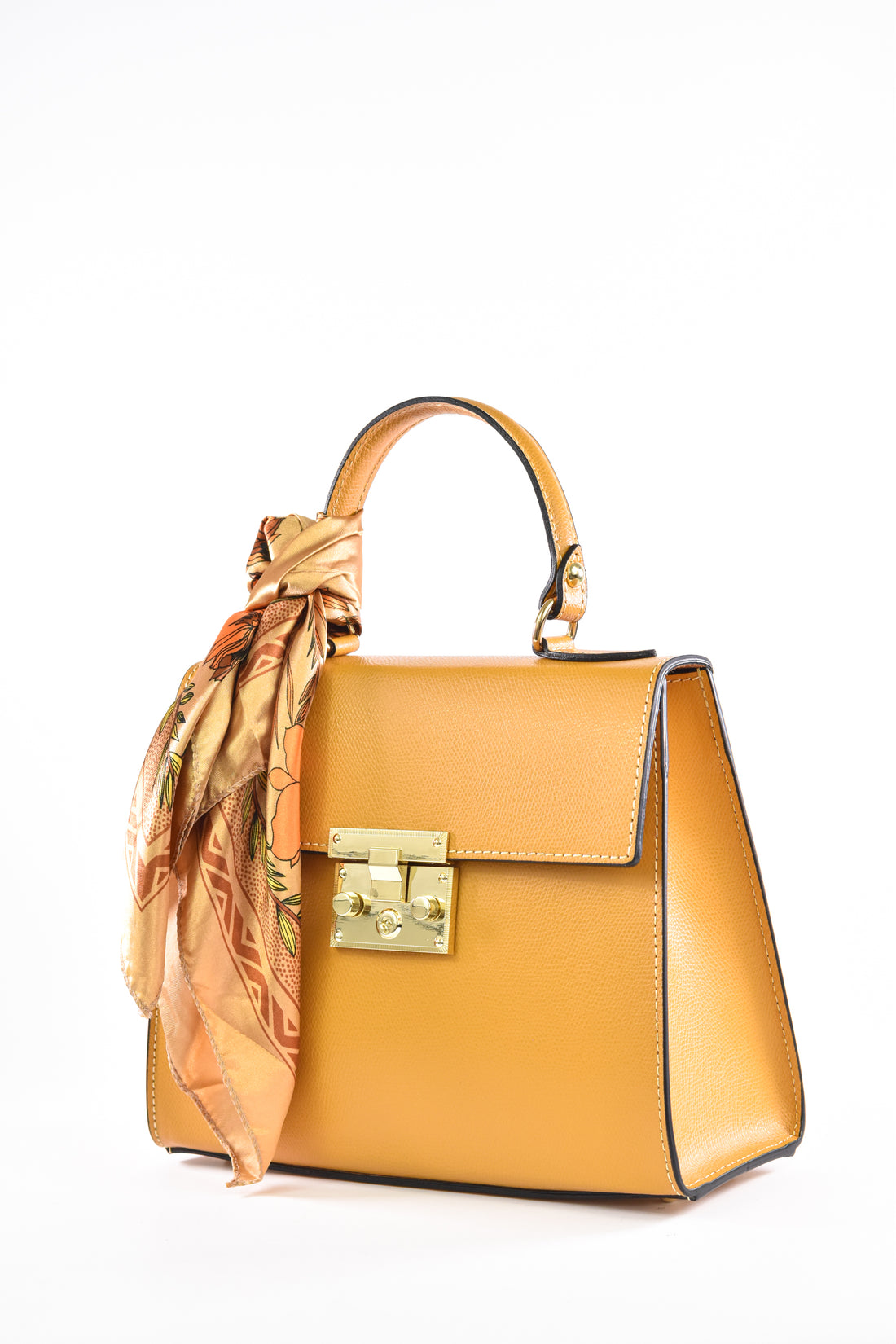 Marigold bag in saffiano leather Sugar Paper