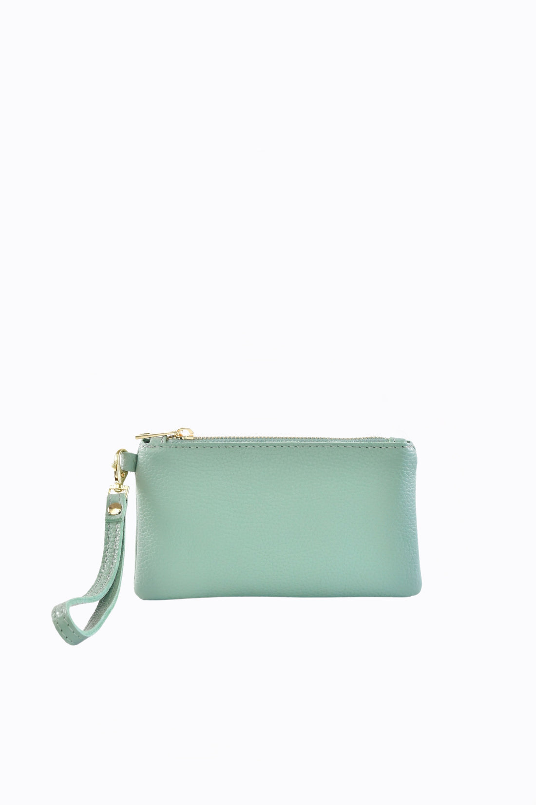 Pochette Voemièn in Pelle Togo Verde Menta