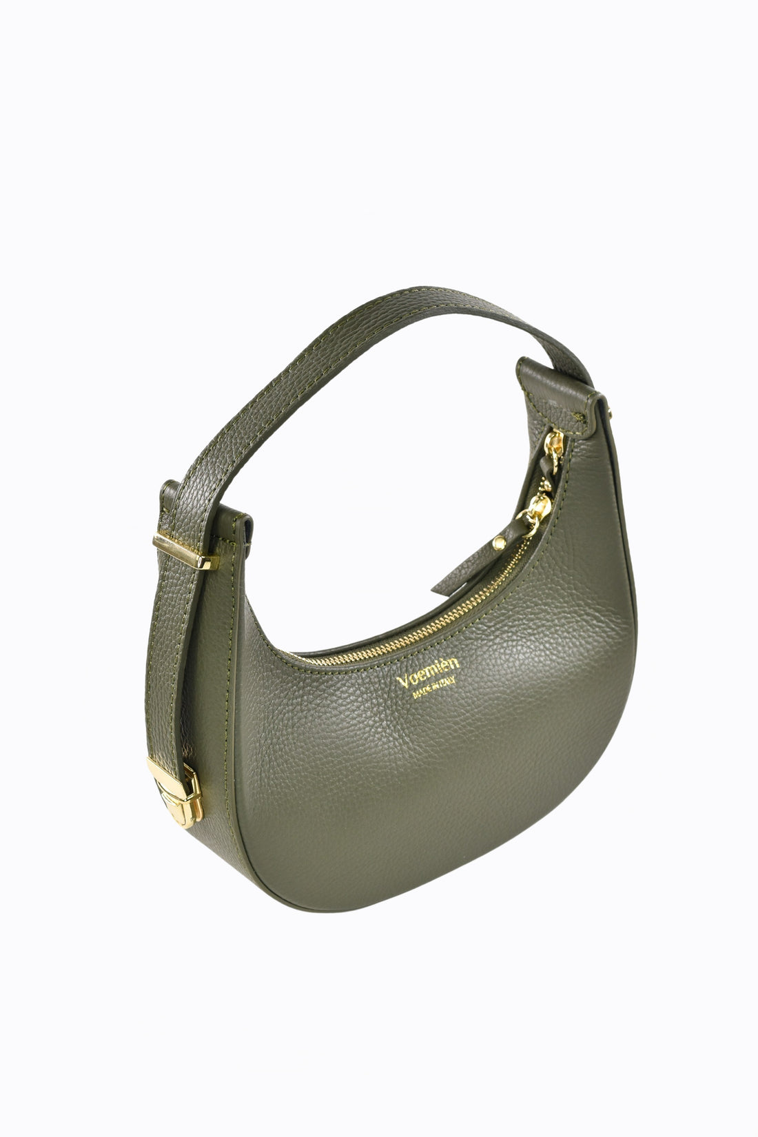 Borsa Blaire in pelle Dollaro Verde oliva