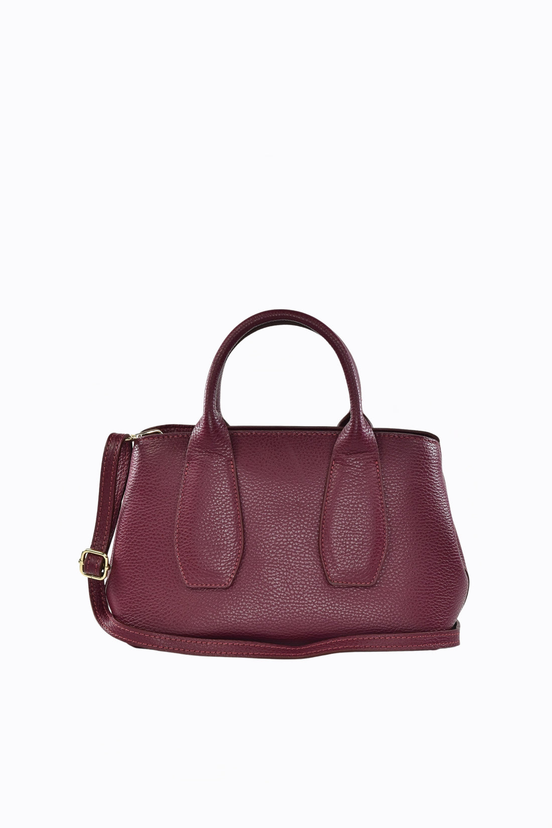 Borsa Seraphina in pelle Dollaro Rosso Borgogna