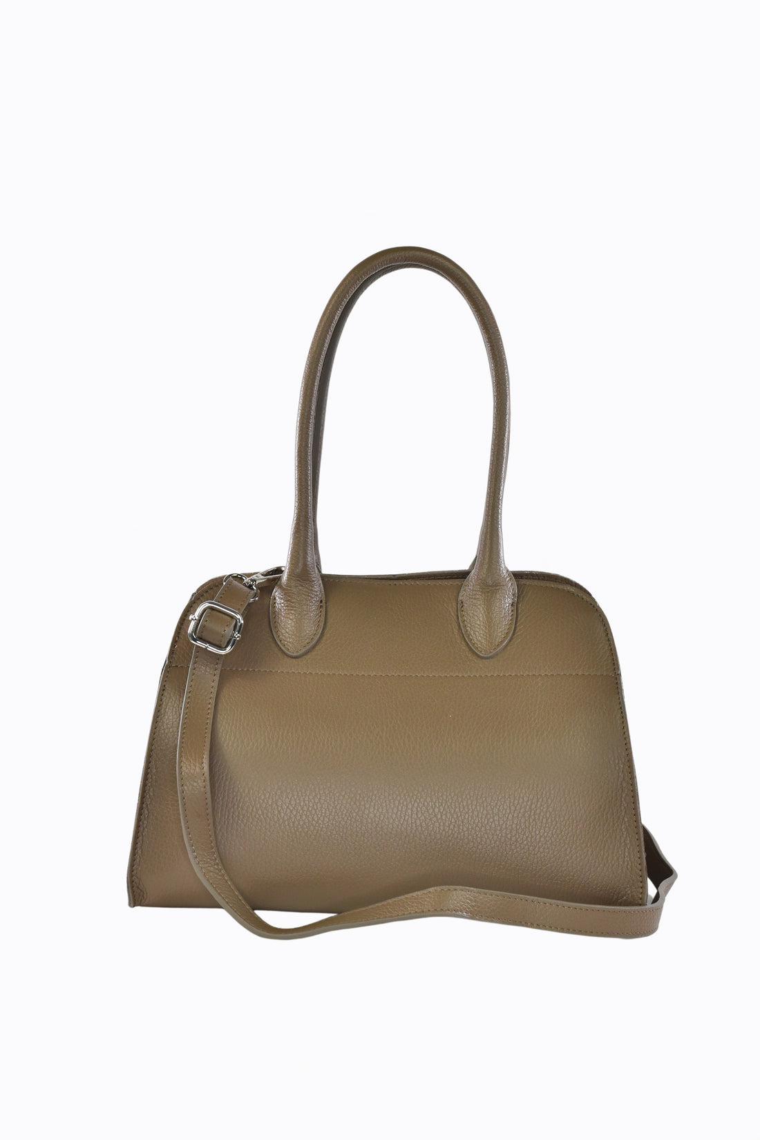 Borsa Genevieve in pelle Dollaro Taupe