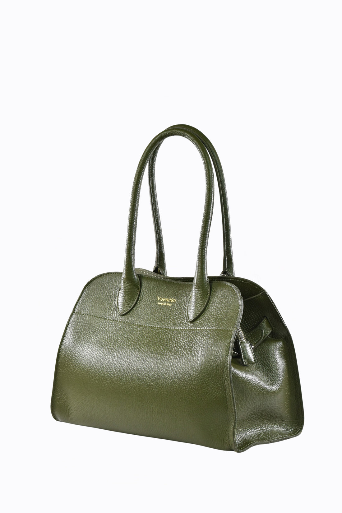 Borsa Genevieve in pelle Dollaro Verde oliva