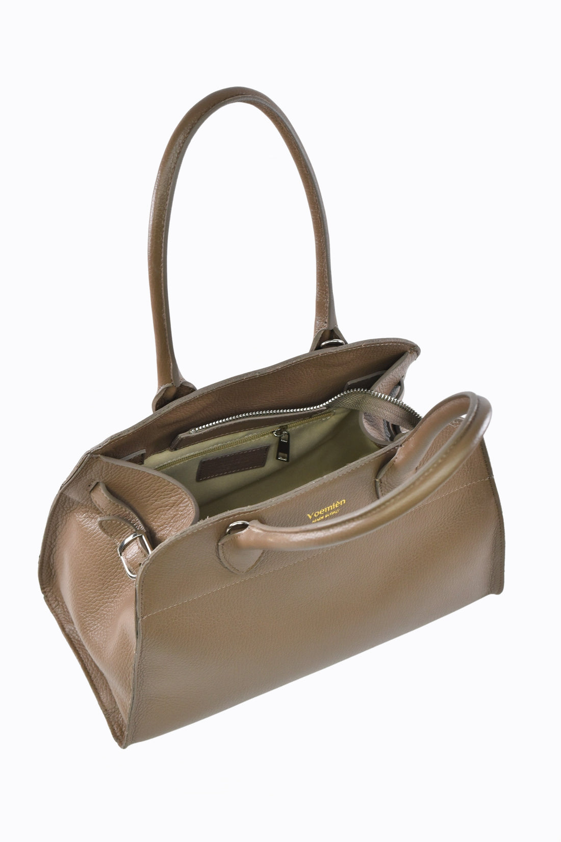 Borsa Genevieve in pelle Dollaro Taupe