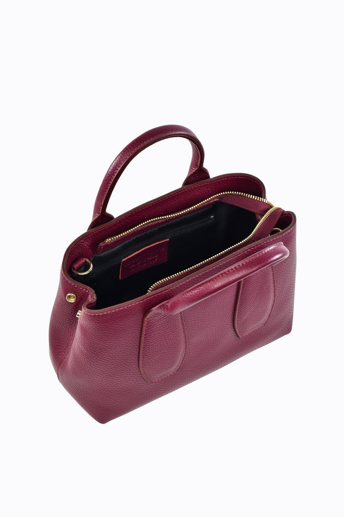 Borsa Seraphina in pelle Dollaro Rosso Borgogna