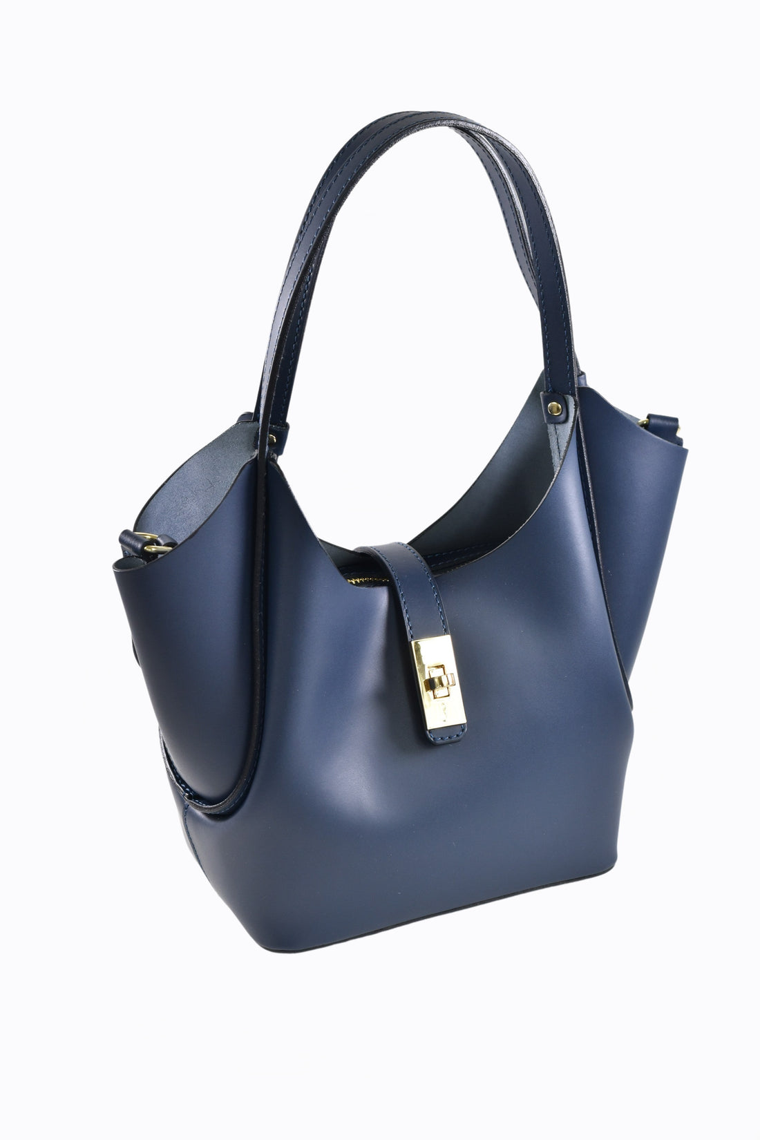 Borsa Amelie in pelle Spazzolata Blu Navy