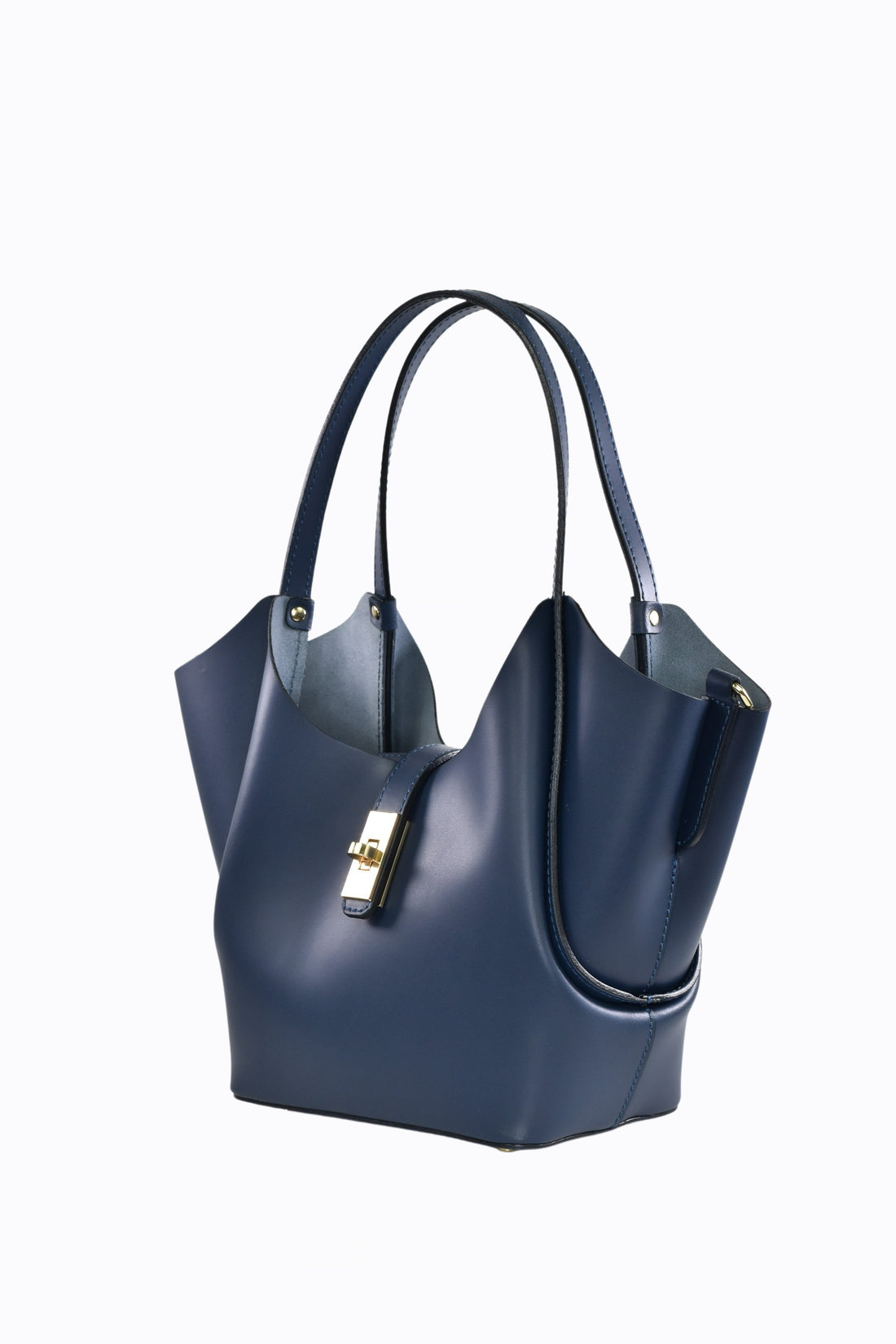 Borsa Amelie in pelle Spazzolata Blu Navy