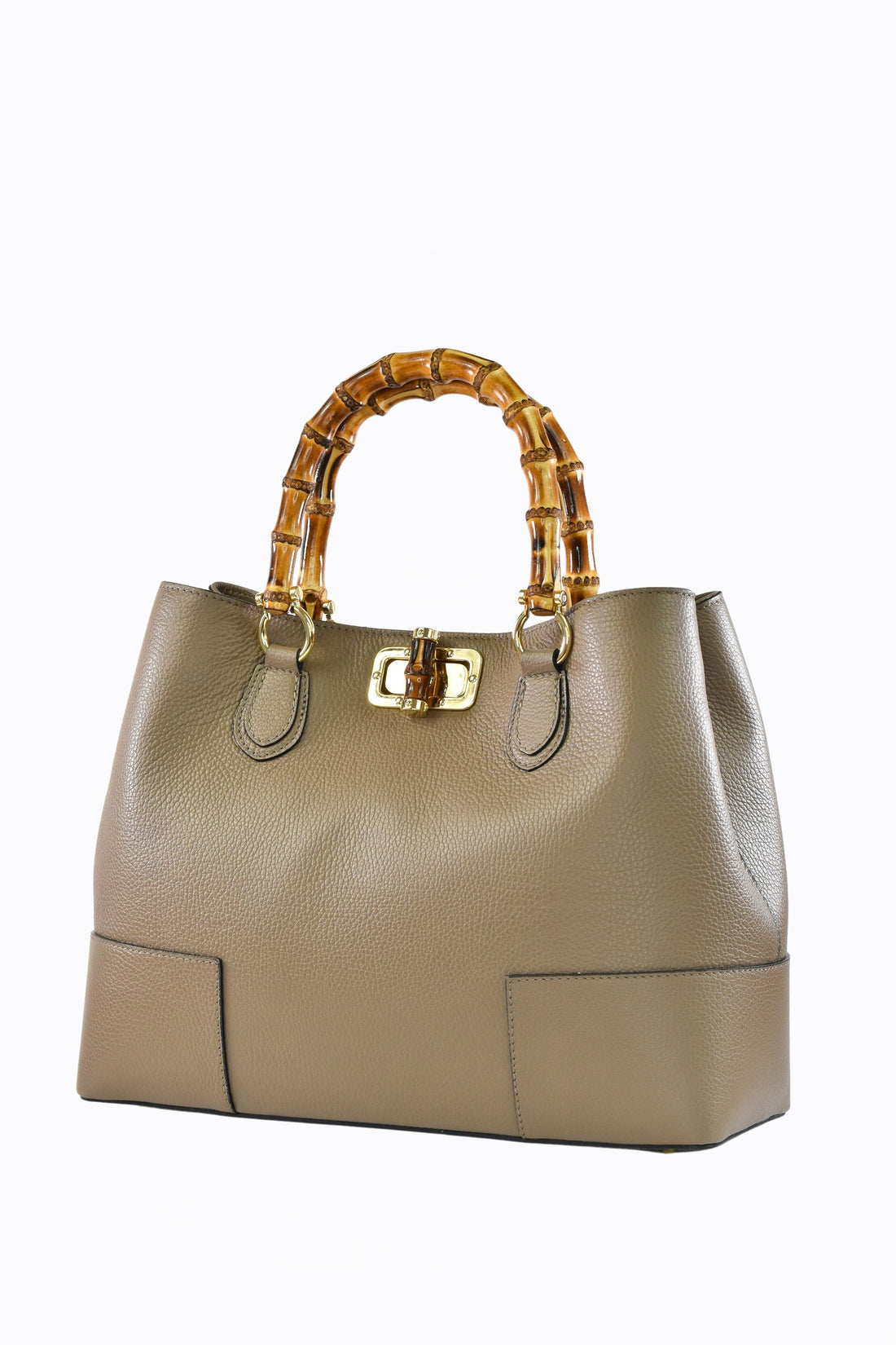 Bamboo Babe bag in Beige Dollar leather