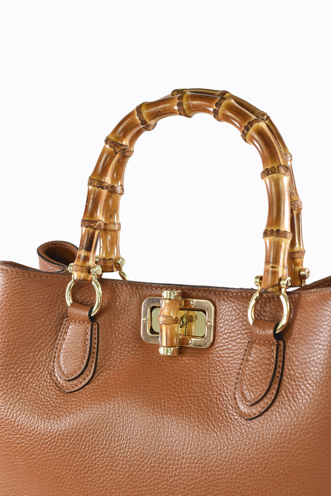 Bamboo Babe bag in Beige Dollar leather