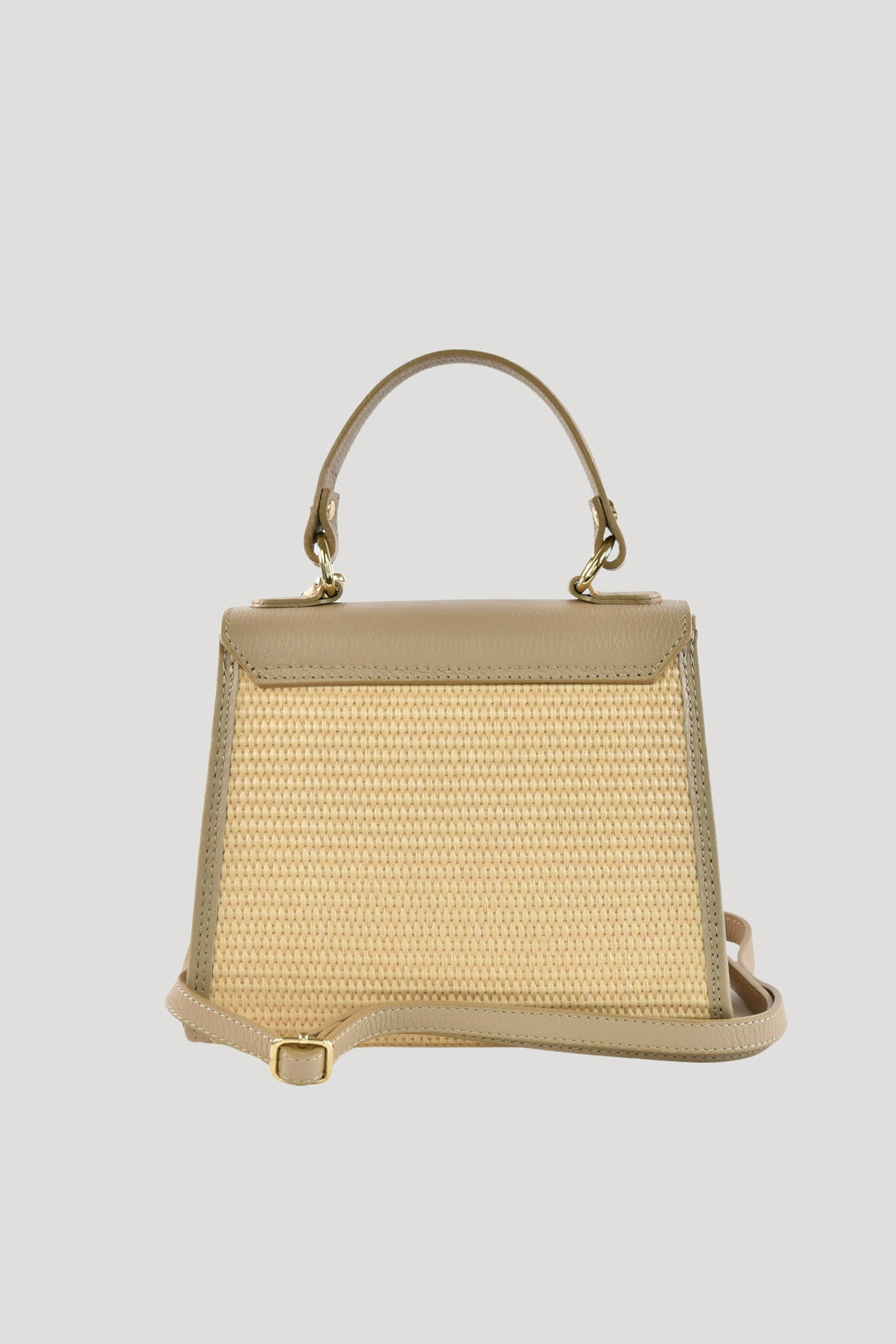 Borsa Freydis in pelle Dollaro e Rafia Tortora