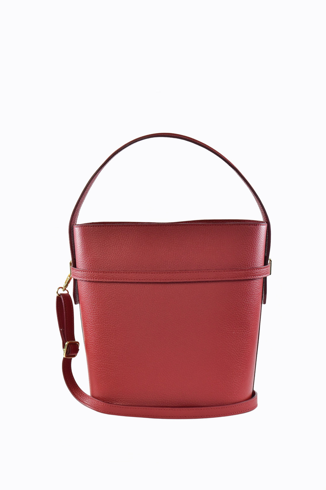 Borsa Louise in pelle Dollaro Rosso Corallo