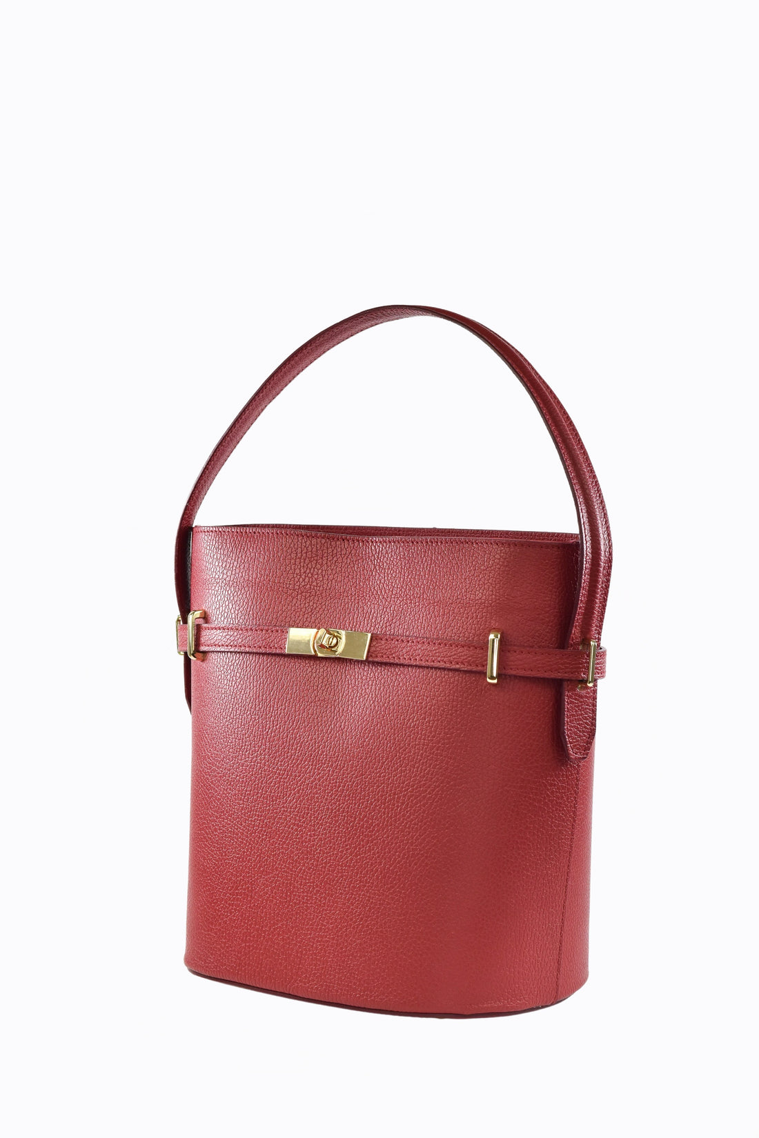 Borsa Louise in pelle Dollaro Rosso Corallo