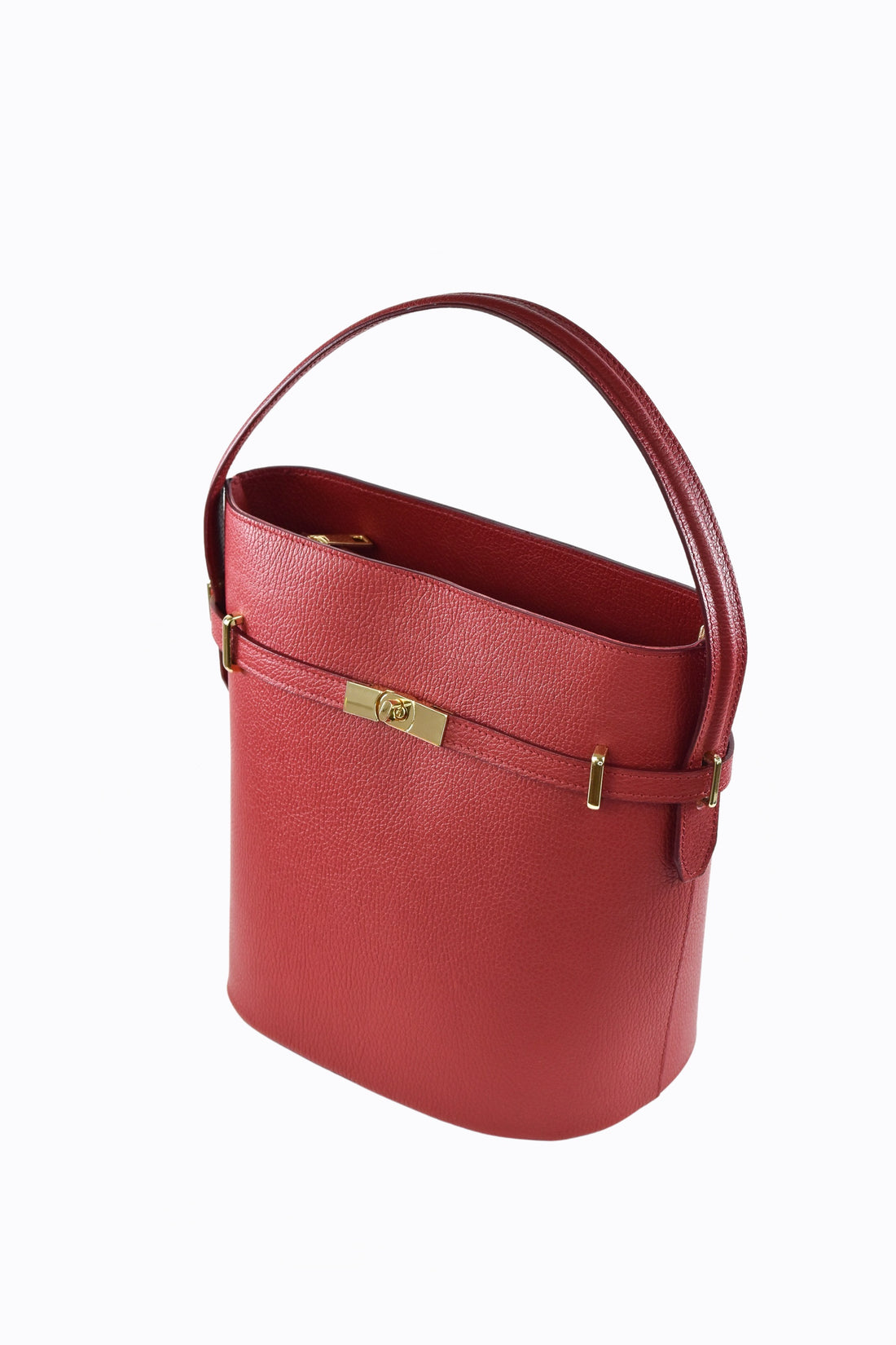 Borsa Louise in pelle Dollaro Rosso Corallo