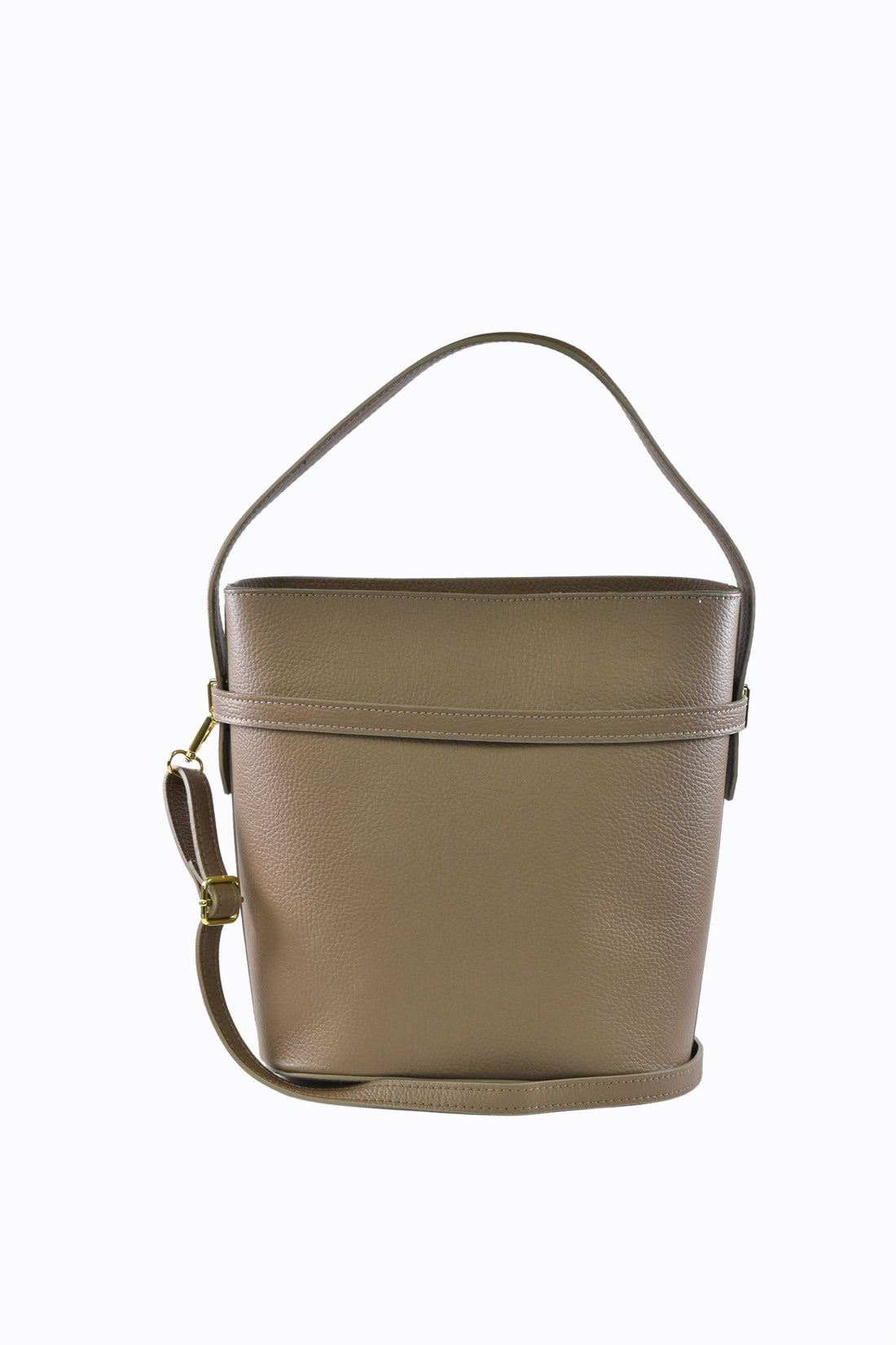 Borsa Louise in pelle Dollaro Taupe