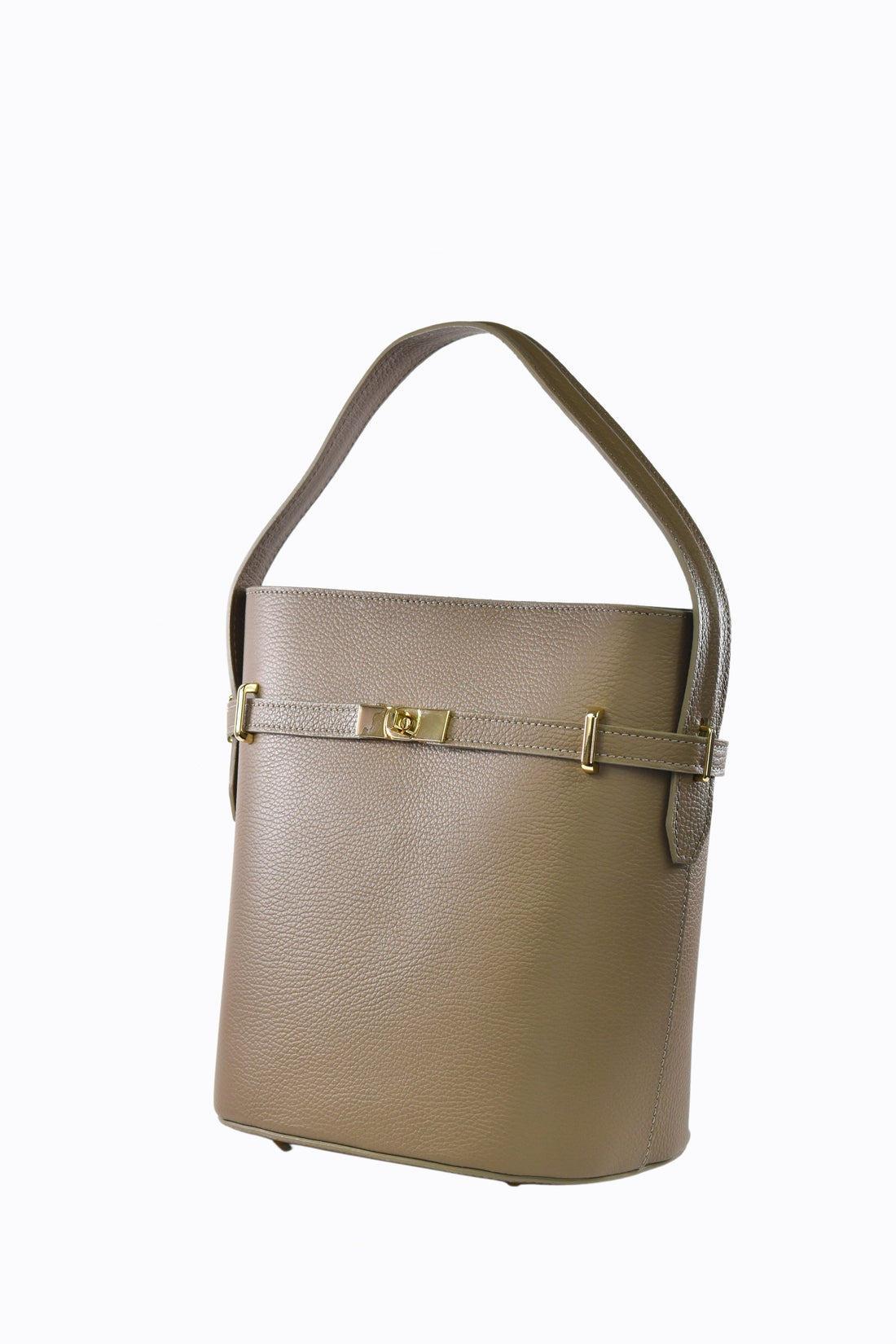 Borsa Louise in pelle Dollaro Taupe