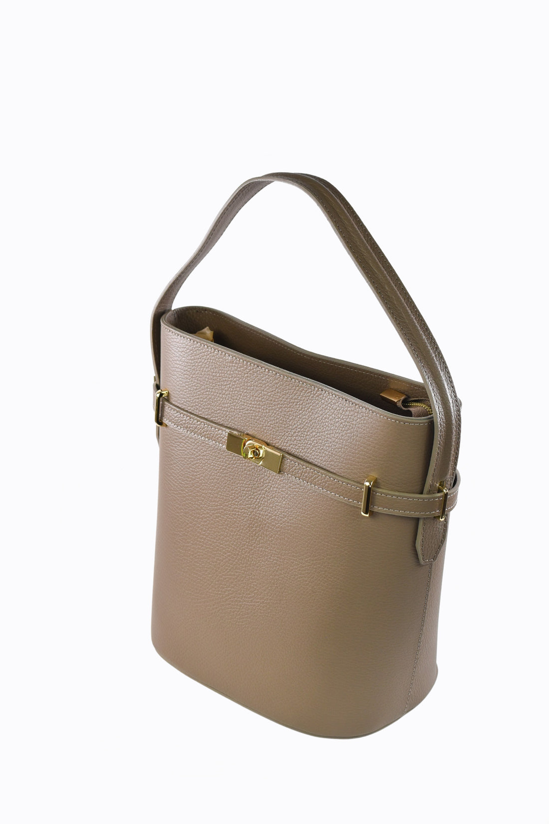 Borsa Louise in pelle Dollaro Taupe